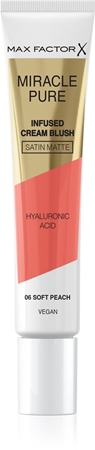 

Кремовые румяна Max Factor Miracle Pure, 06 Soft Peach 15 ml