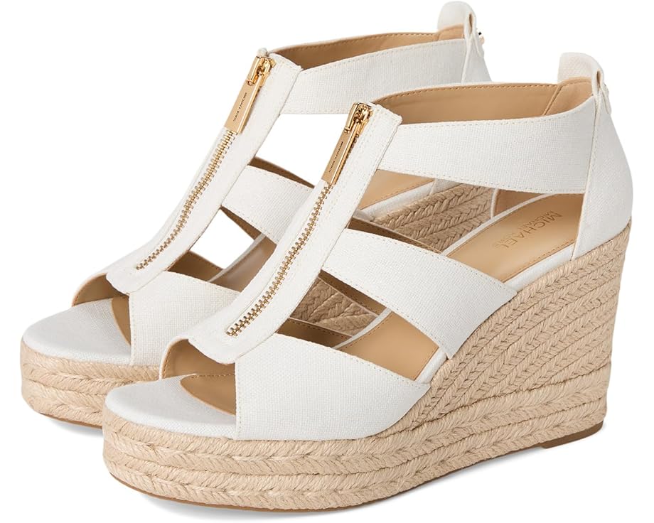 Туфли MICHAEL Michael Kors Etta Wedge, цвет Optic White