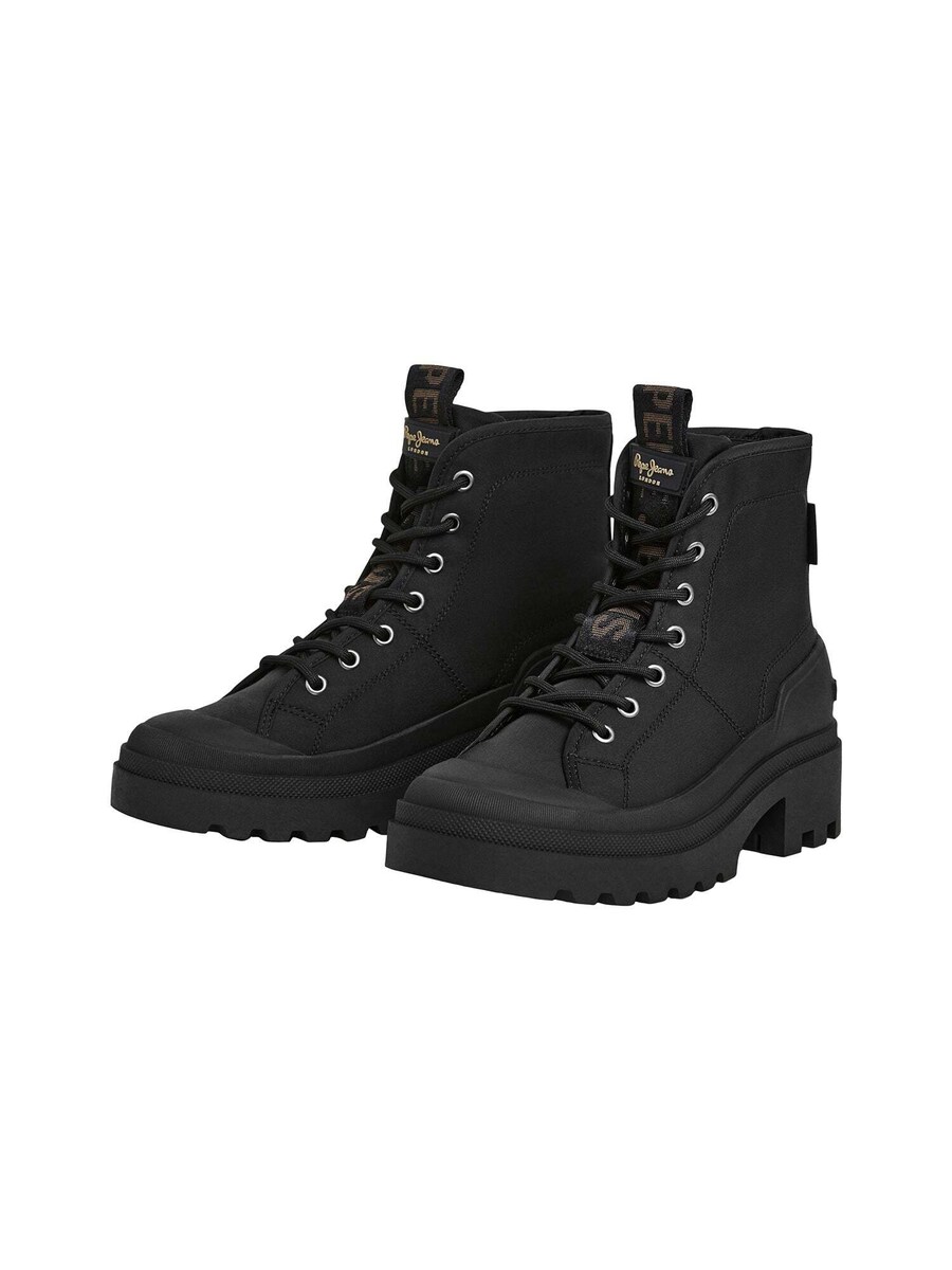 Ботильоны на шнуровке Pepe Jeans HALE CITY W, Black — фото 3