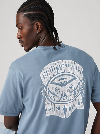 

Футболка с графическим принтом Vintage Fit Levi's, цвет Good Times Steam Blue - Blue