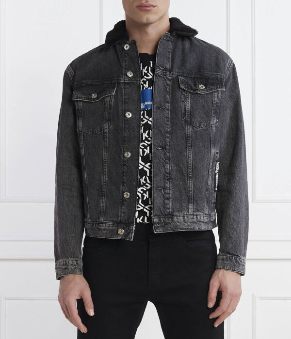 

Джинсовая куртка Regular fit Karl Lagerfeld Jeans, черный