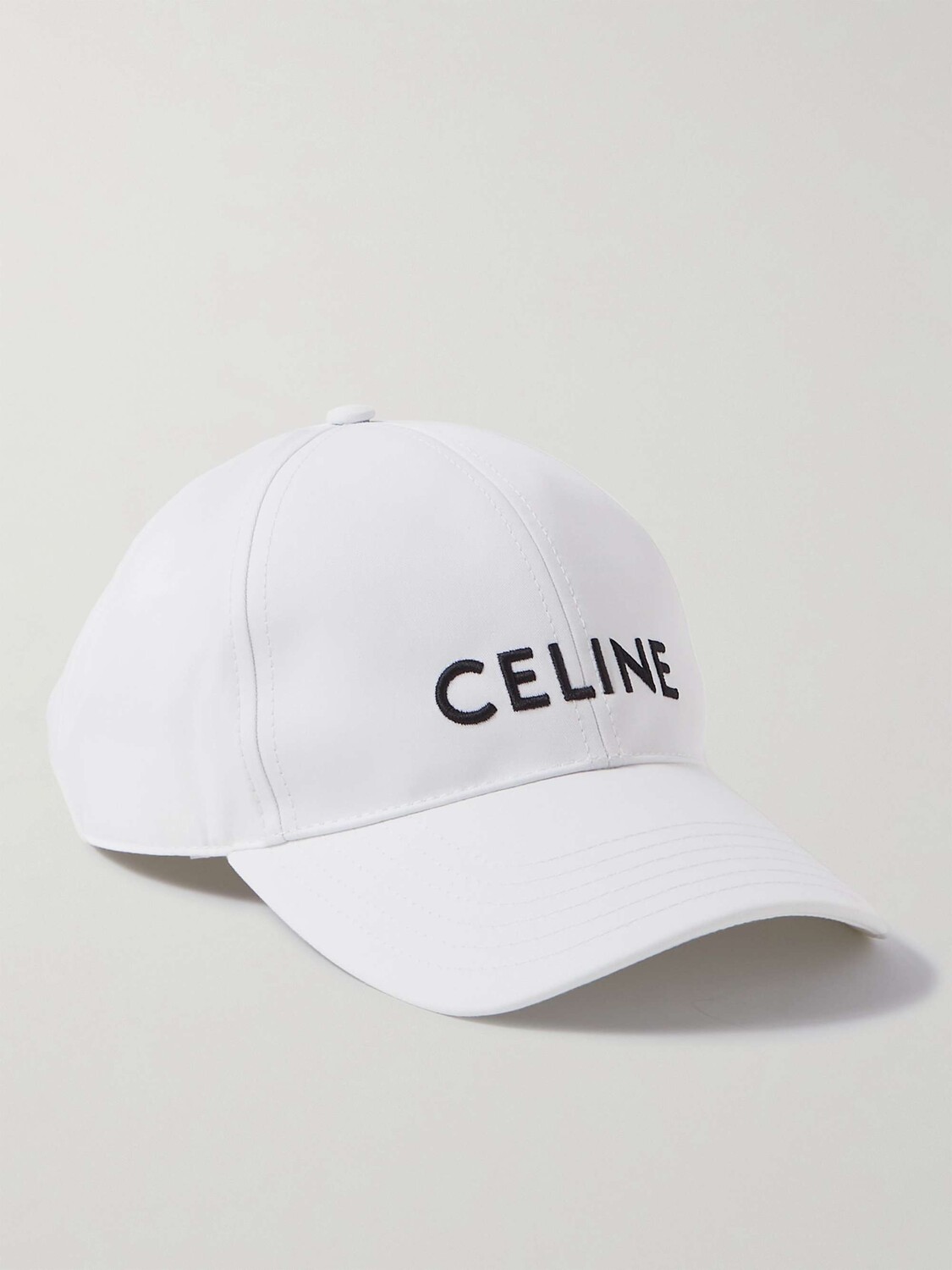 

Бейсболка из хлопкового габардина с вышитым логотипом Celine Homme, белый