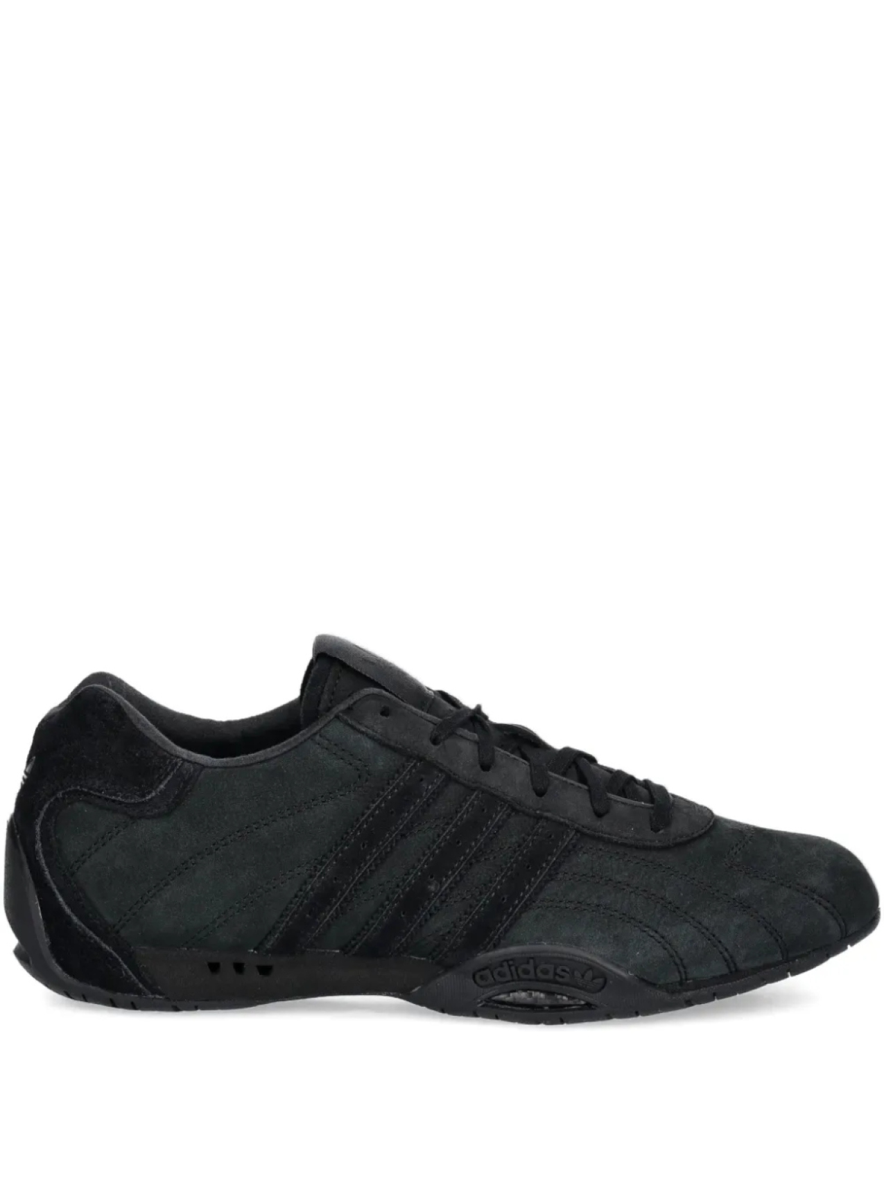 

Кроссовки Adidas Adiracer Lo замшевые с тремя полосками, черный