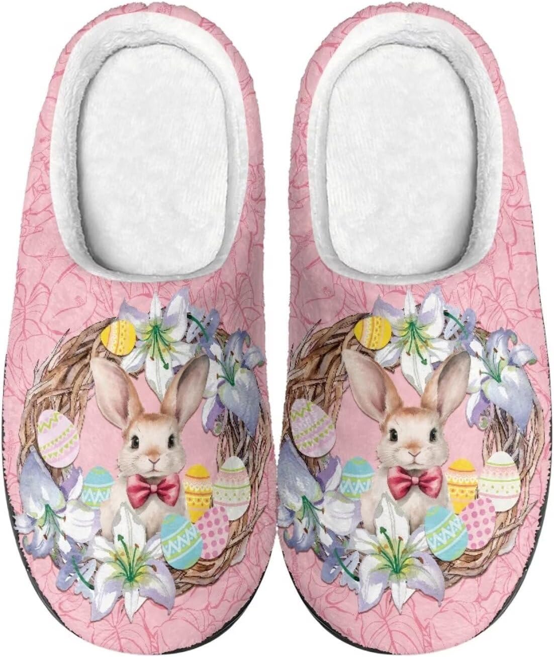 

Зимние женские и мужские тапочки, уютные и комфортные фланелевые тапочки с открытой пяткой, мягкие тапочки для женщин и девушек, моющиеся пушистые сабо, тапочки-слипы для сна Salabomia, розовый