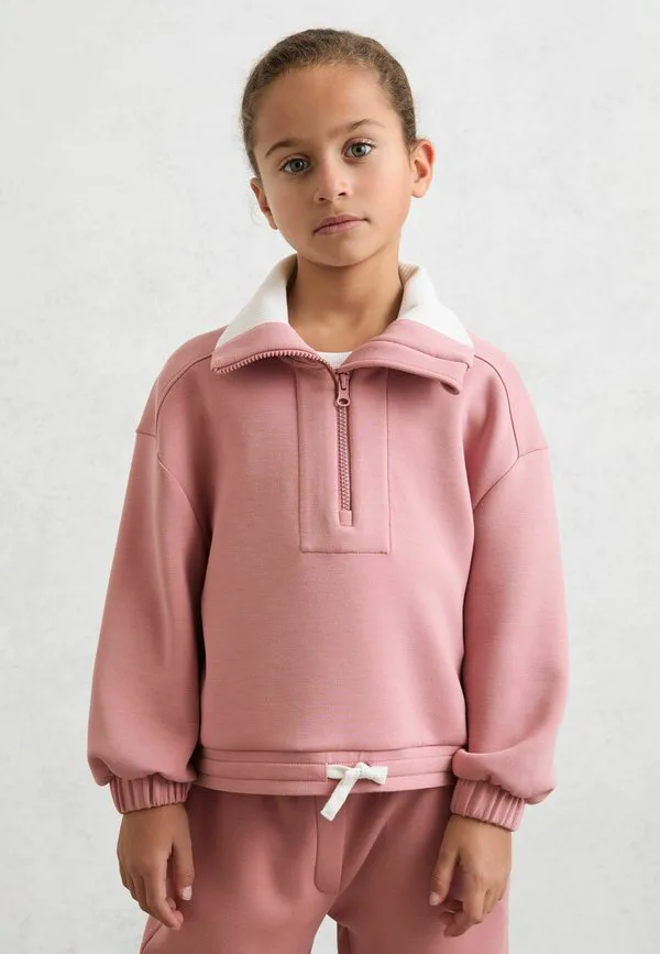 Толстовка laney с воротником-стойкой из трикотажа на молнии Reiss, Rose
