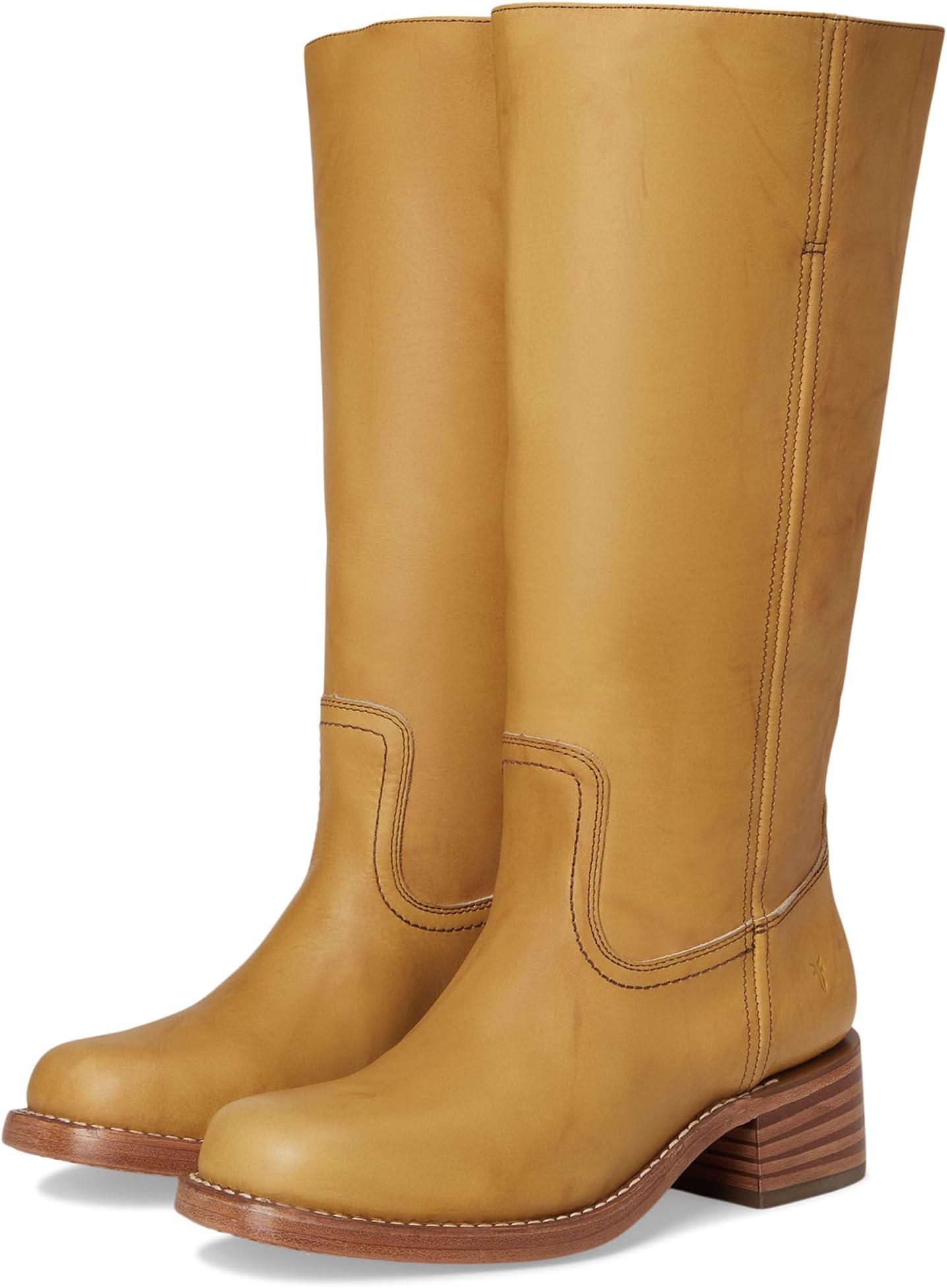 Ботинки Frye Campus 14l Wide Calf, цвет Banana