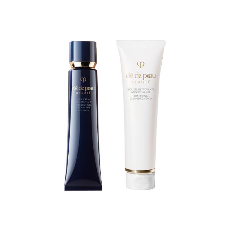 Набор Clé de Peau Beauté в подарочной коробке: очищающая пенка, 125 мл + выравнивающая база под макияж, 37 мл — фото 2