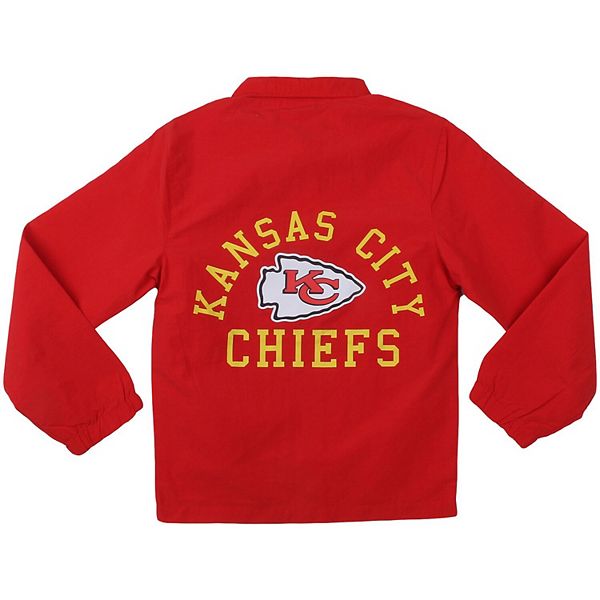 Красная молодежная куртка Kansas City Chiefs T Buck's full-snap Wes & Willy — фото 4