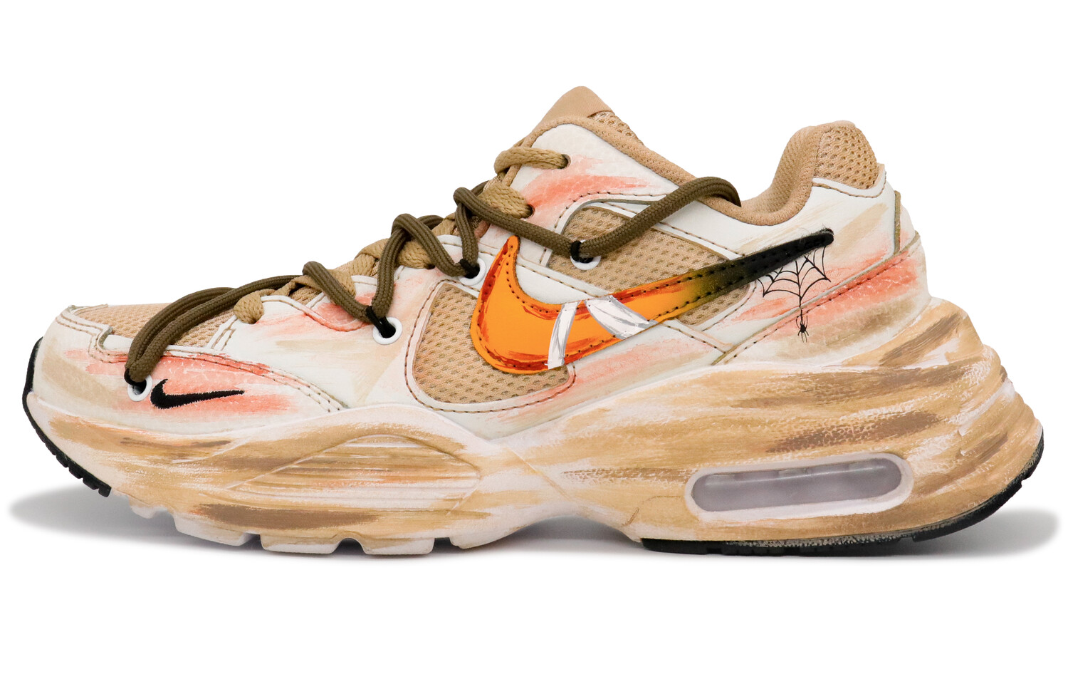 

Кроссовки Air Max Fusion женские с низким верхом оранжево-красные Nike