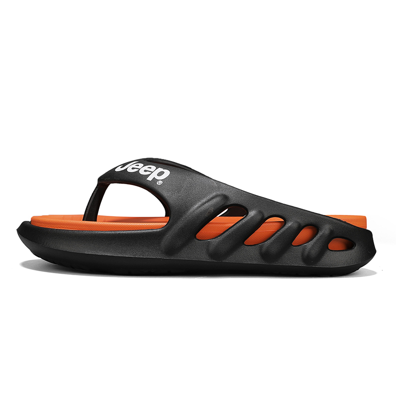 

Сланцы Unisex Jeep, черный оранжевый