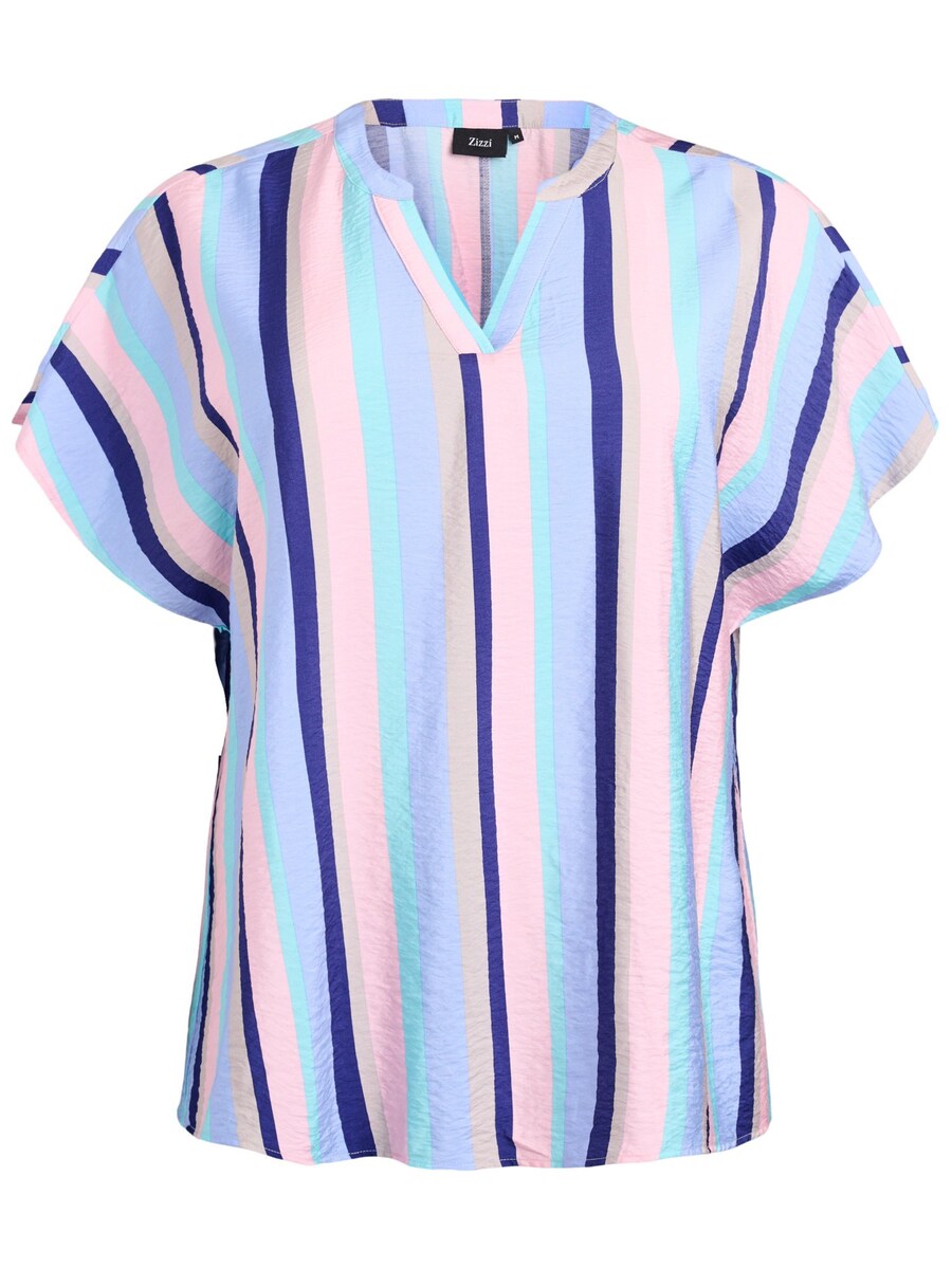 

Блуза Zizzi Efina, цвет Turquoise/Light blue/Dark blue
