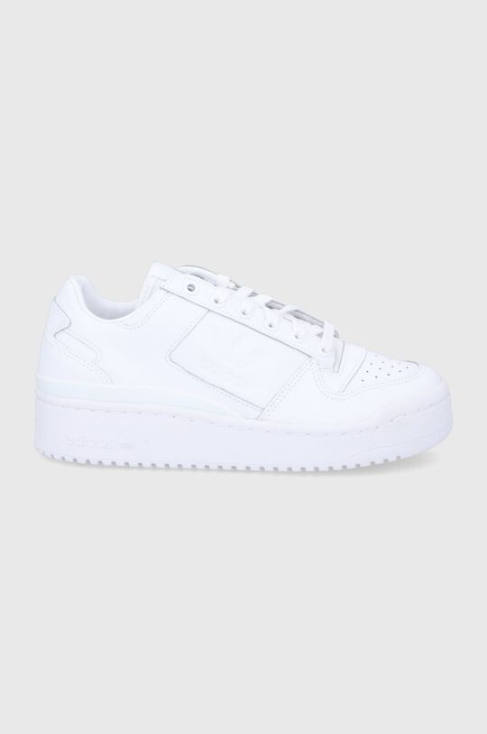 Форум Смелая кожаная обувь adidas Originals, белый