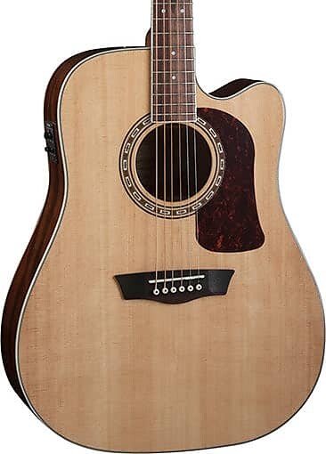 

Акустическая гитара Washburn Guitars Heritage Dreadnaught Cutaway Acoustic/Electric Guitar - D10SCE