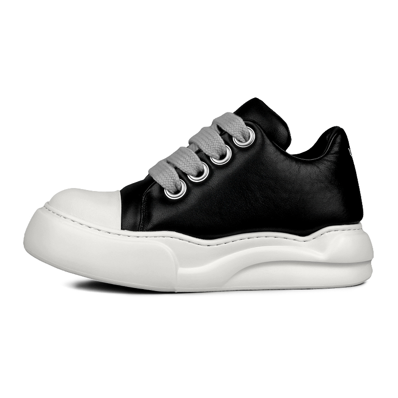 

Износостойкие легкие низкие скейтерские кроссовки для мужчин LOHAN·SIR, черные