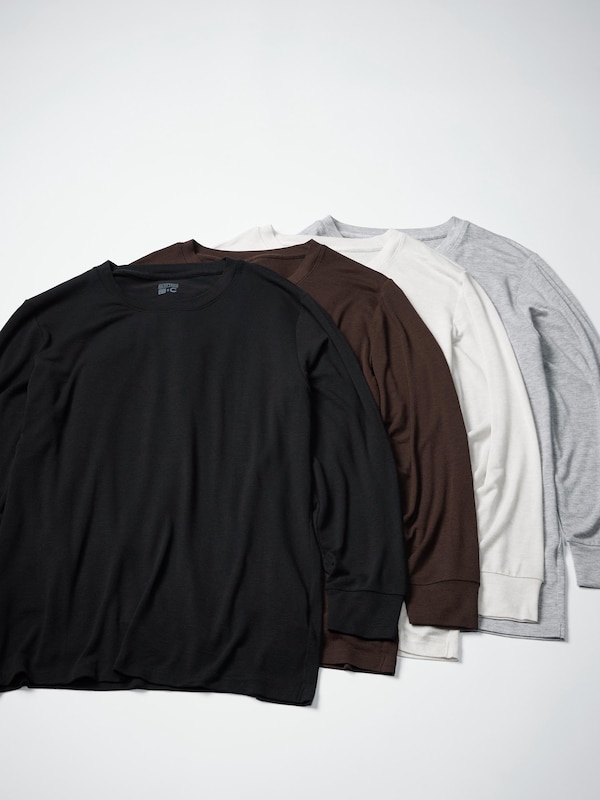 Футболка HEATTECH Extra Warm с добавлением кашемира Uniqlo, 58 dark green — фото 3