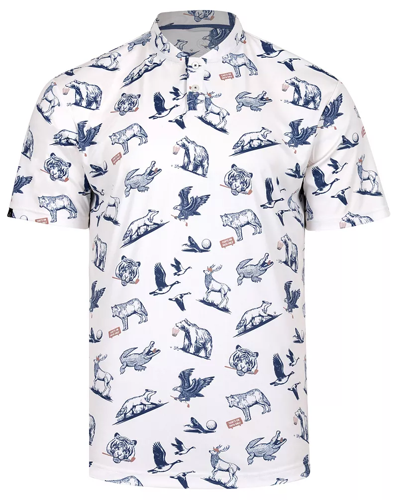 

Мужская рубашка-поло для гольфа Brennan Swannies, цвет Vintage White