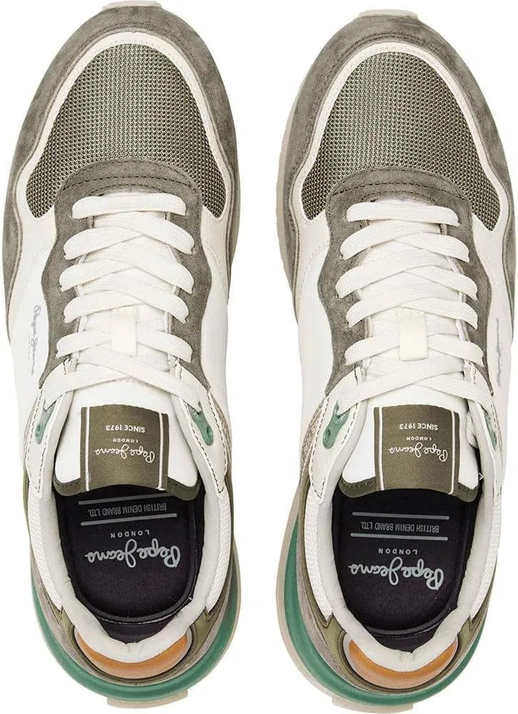 Мужские кроссовки Pepe Jeans Buster Pro Match M, зеленый/хаки — фото 2