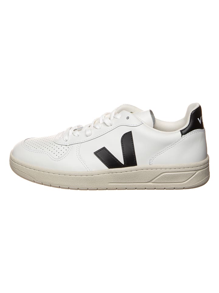 

Кроссовки на шнуровке Veja Leder-Sneakers V 10, цвет Weiß/Schwarz
