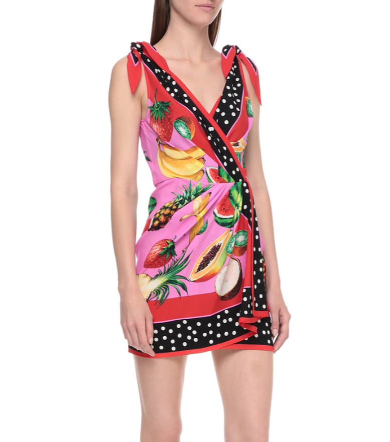 

Многоцветное хлопковое женское платье Dolce & Gabbana