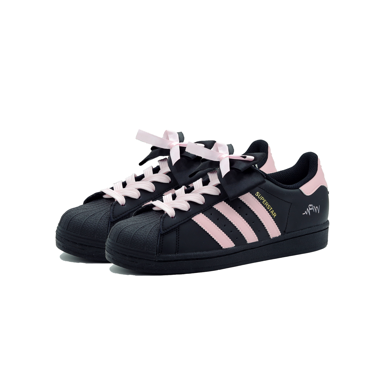 Детские скейтерские кроссовки Superstar J Grade School Adidas Originals, Heartbeat Sniper — фото 3