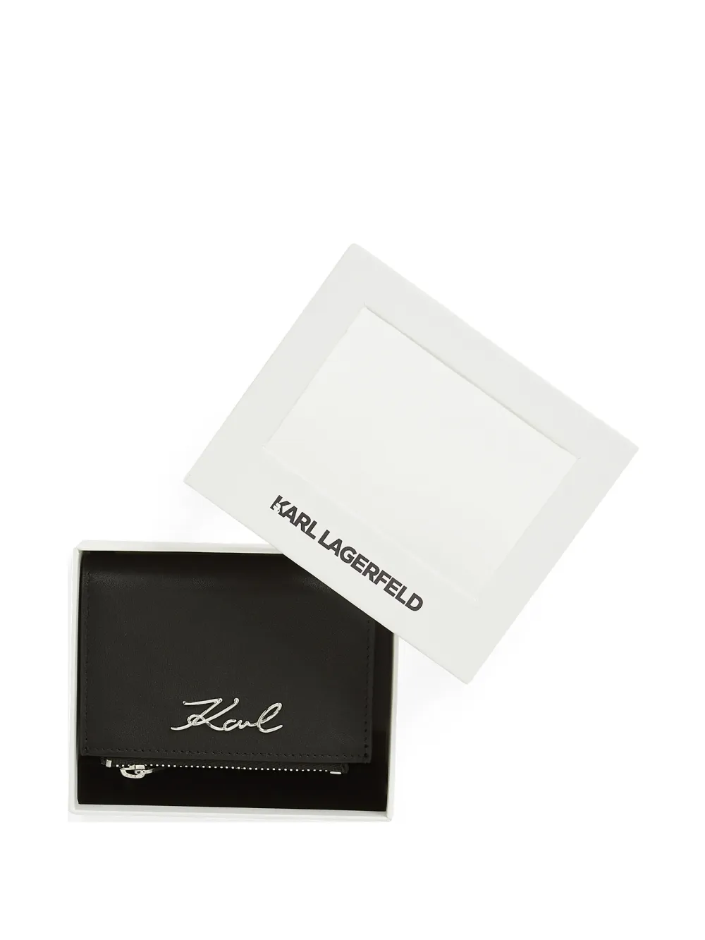 

Маленький бумажник Signature Karl Lagerfeld, черный