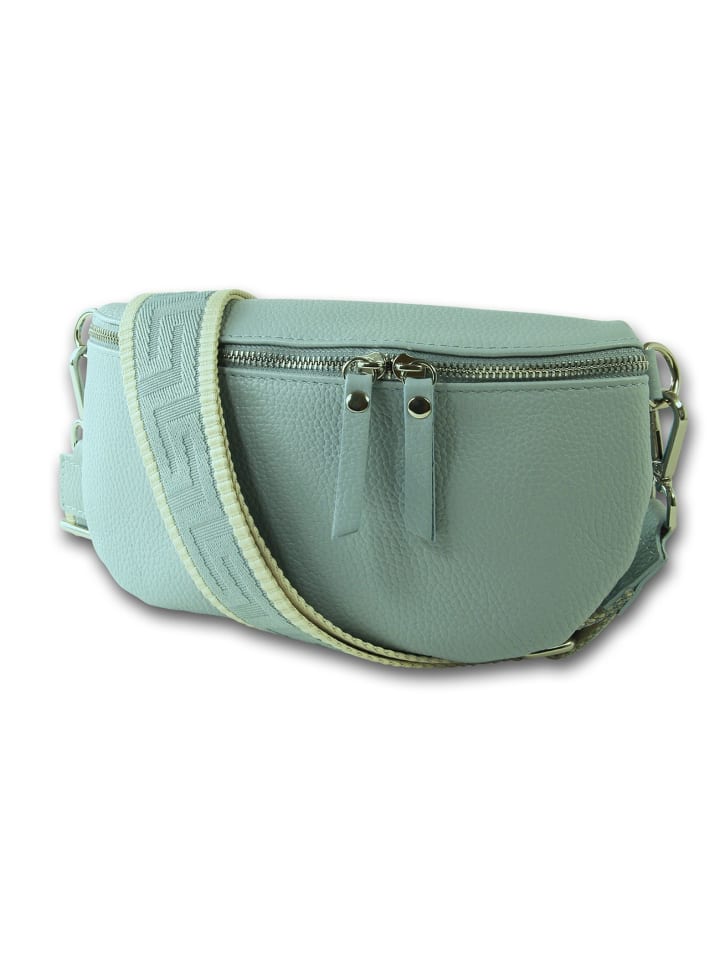 

Кожаная поясная сумка Toscanto, синяя, разноцветная, примерно 25 см Toscanto