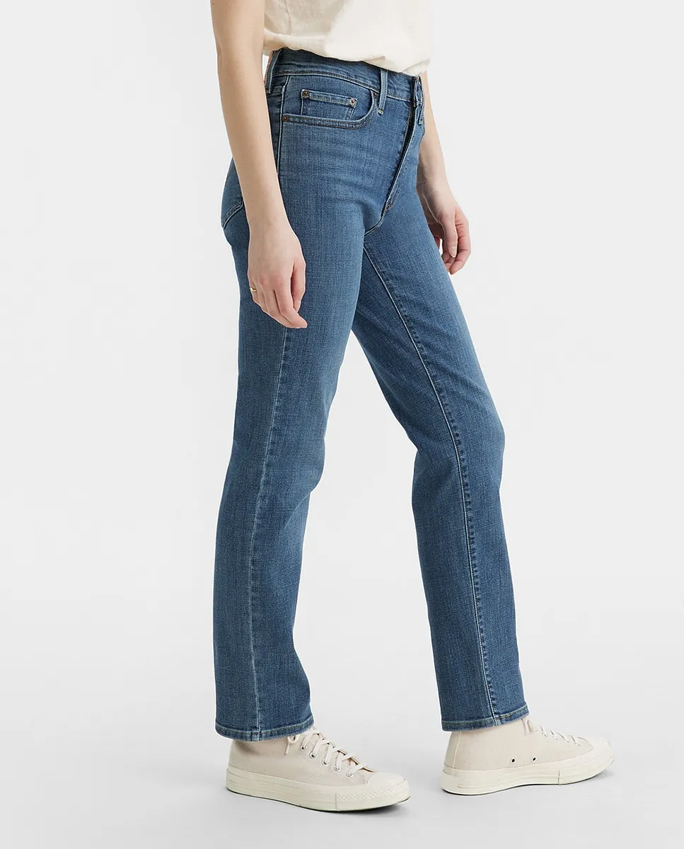 Женские прямые джинсы 724 с высокой посадкой Levi's, синий — фото 4