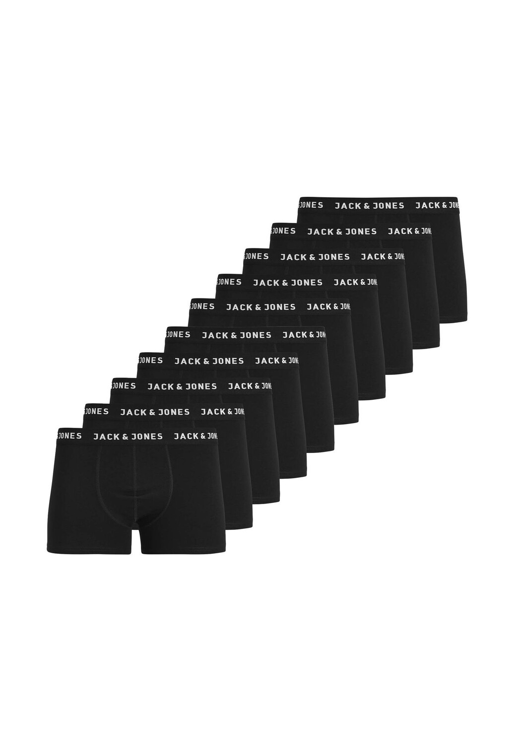 

Мужские боксеры, 10 шт. - JACHUEY TRUNKS, хлопок стрейч JACK & JONES, черный