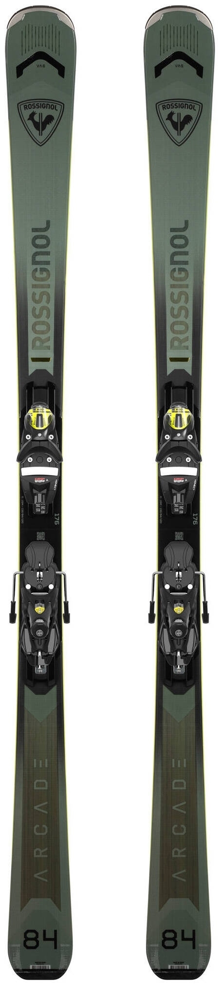 

Новые лыжи Rossignol Arcade 84 2026 года, длина 176 см, с креплениями Look SPX 12 GW Konect