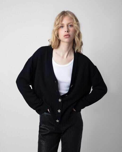 

Женская кашемировая куртка Mirka на пуговицах Zadig & Voltaire, черный