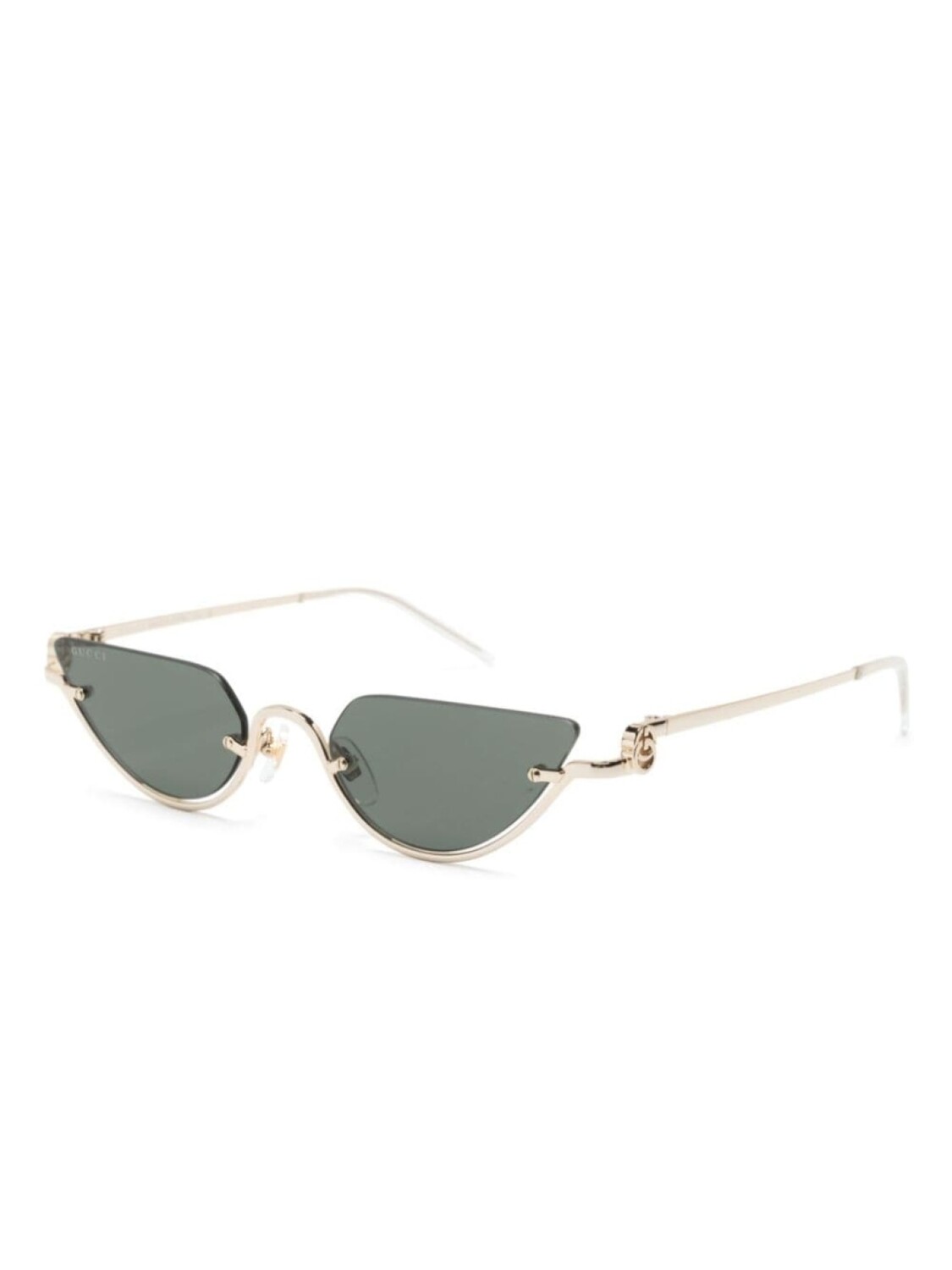 Солнцезащитные очки GG1603S в оправе 'кошачий глаз' Gucci Eyewear, золотистый — фото 2