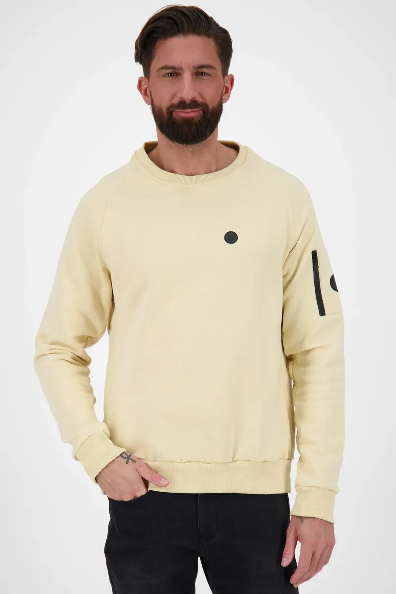 

Толстовка Alife & Kickin "VinnAK Мужская толстовка с круглым вырезом, пуловер", кремовый