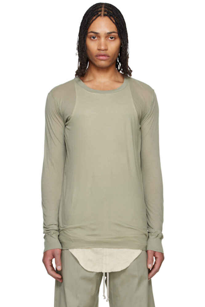 

Футболка LS зеленая Hollywood Basic Rick Owens