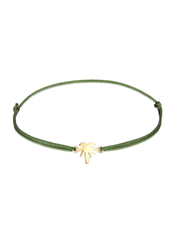 

Elli Браслет из серебра 925 пробы с изображением пальмы зеленого цвета
