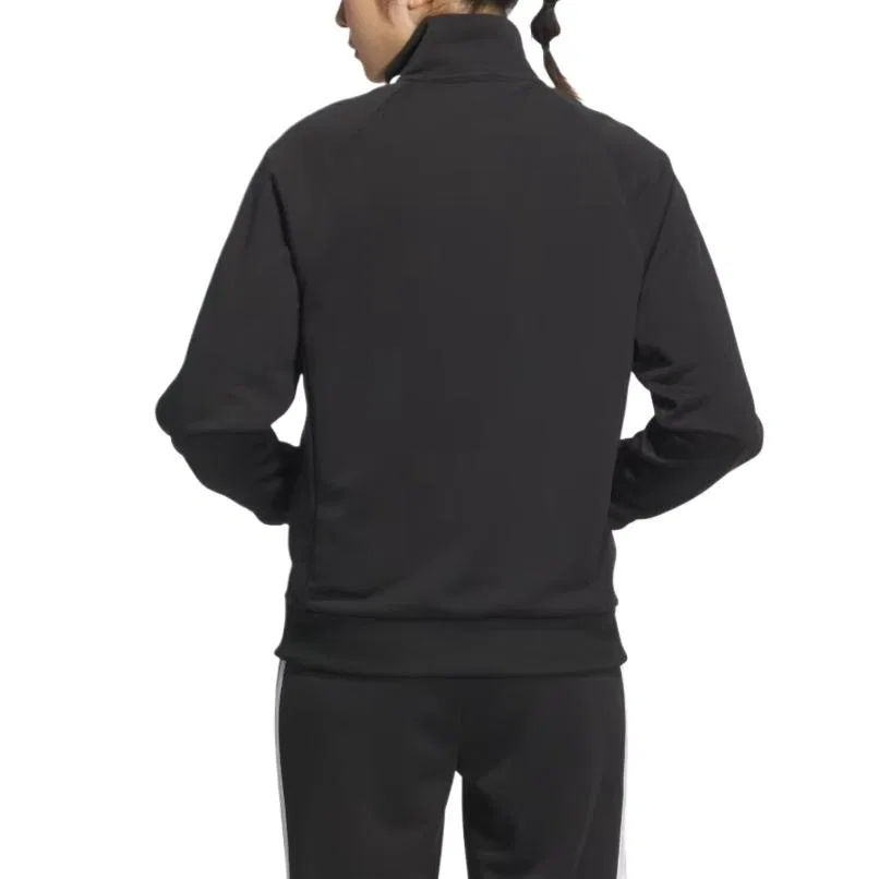 Кардиган женский Black Stand Collar Moderate из трикотажа Adidas — фото 4