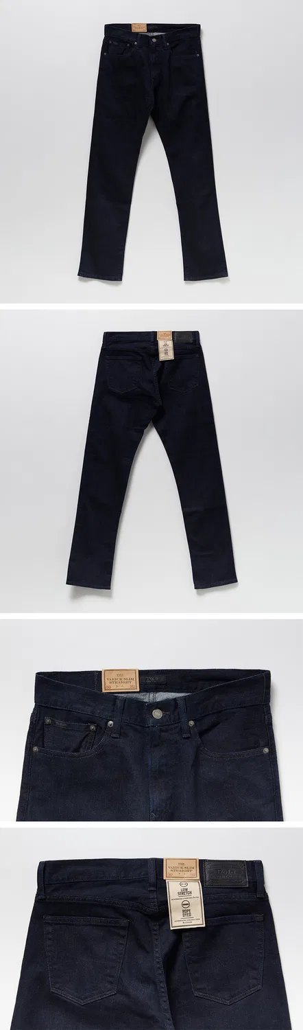 Мужские джинсы Pocket Stretch синие от Polo Ralph Lauren — фото 3