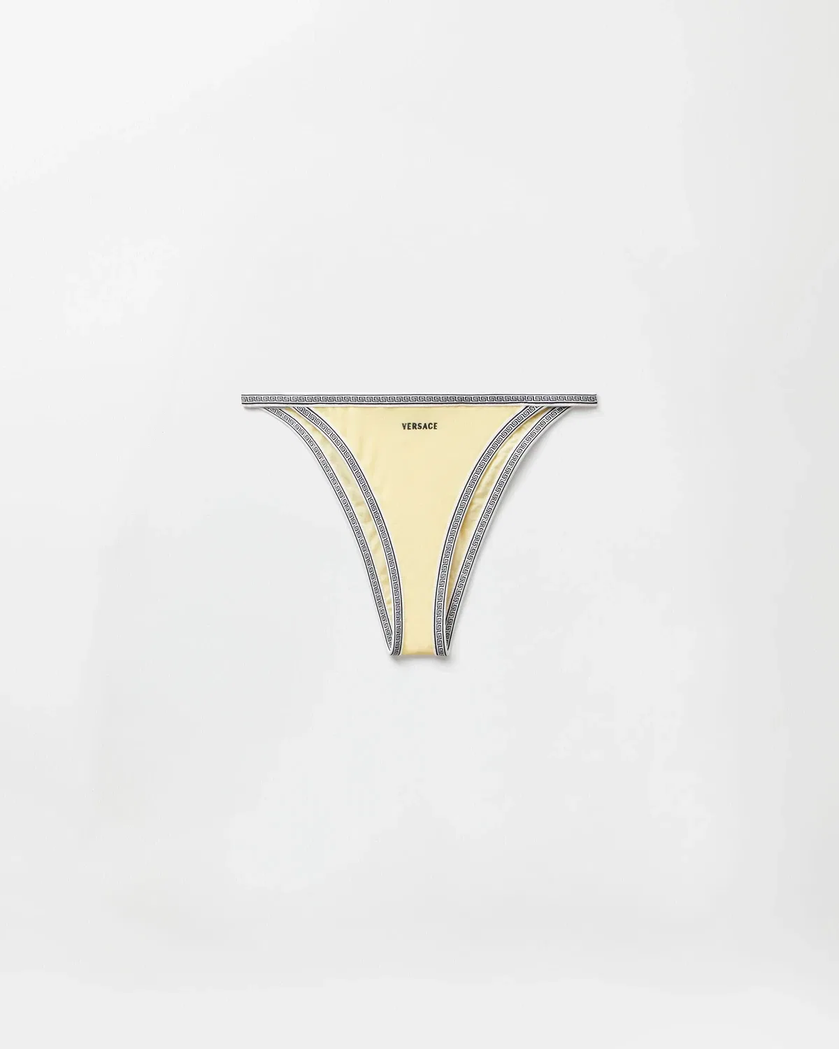 Плавки бикини с вышитым логотипом Versace, желтый