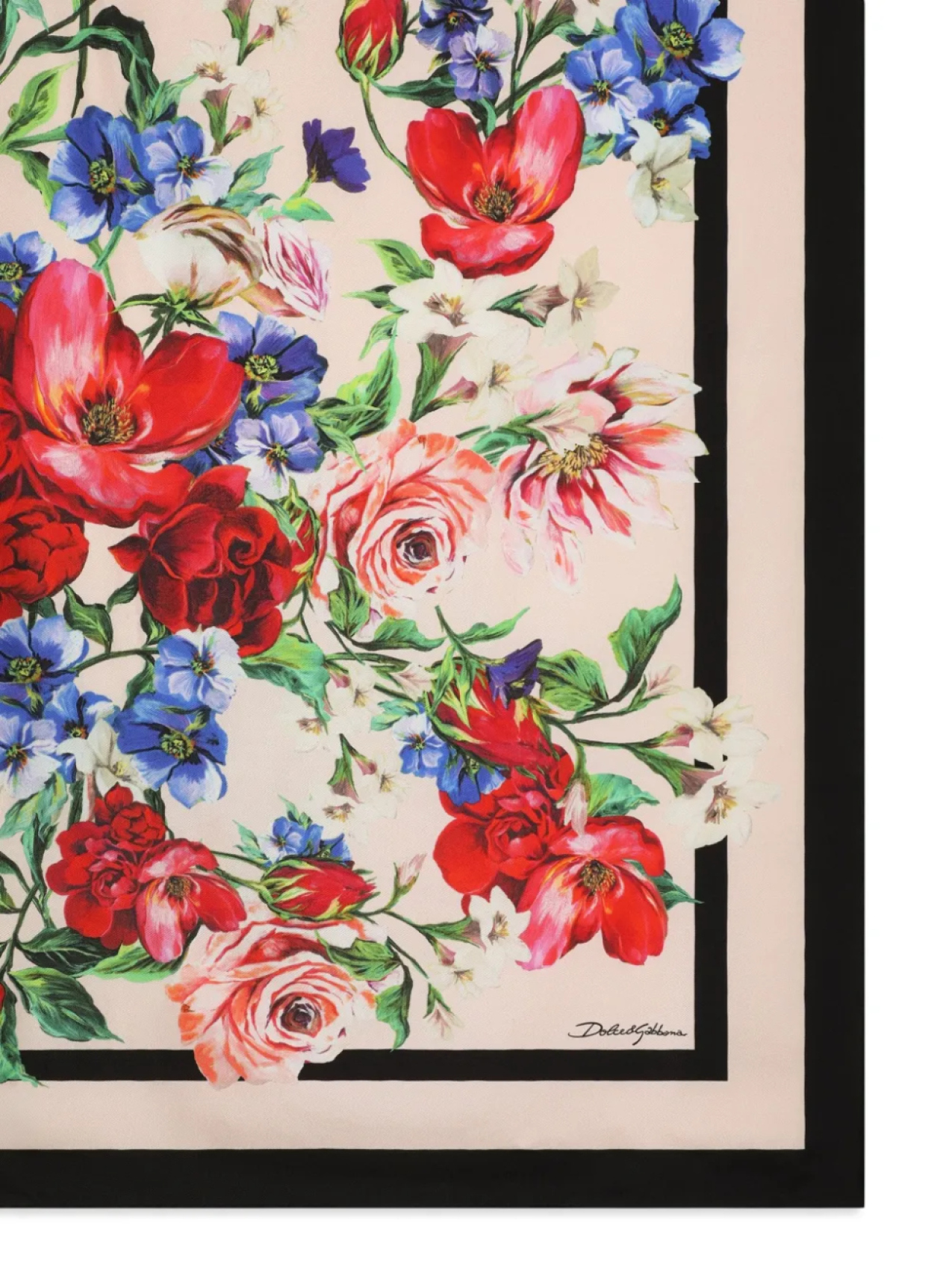 Dolce & Gabbana шарф с цветочным принтом, нейтральный — фото 2