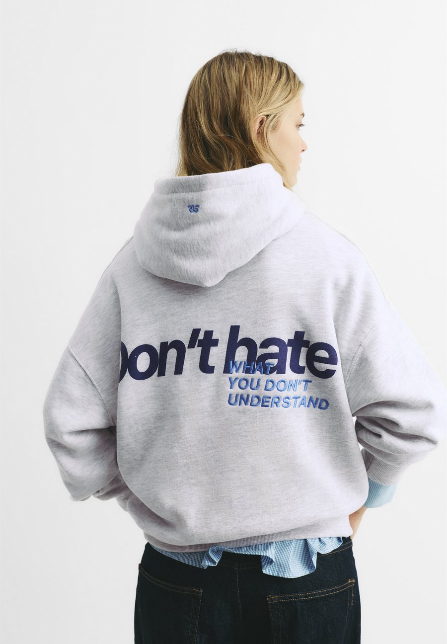 

Худи PULL&BEAR Hoodie, Light Grey