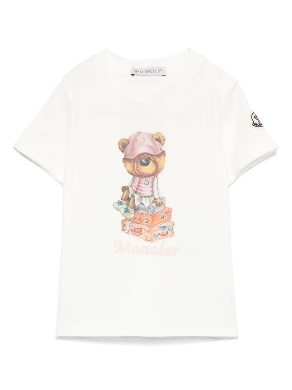 

Футболка с короткими рукавами Moncler Enfant, белый