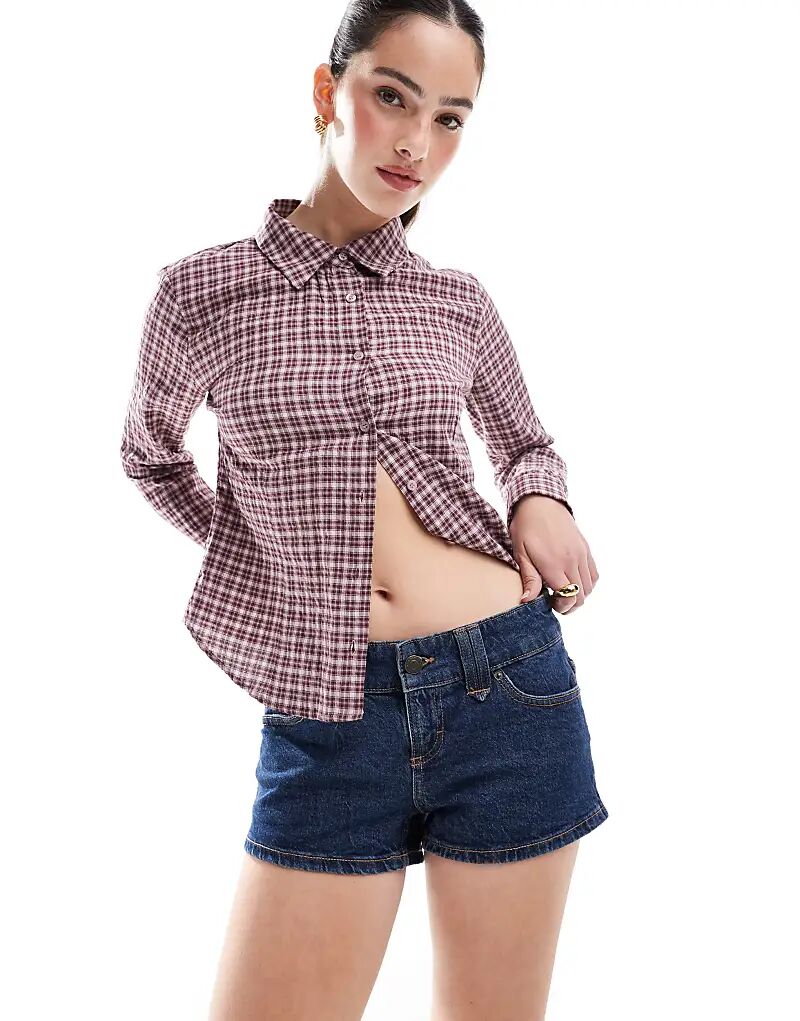 

Джинсовые шорты Cotton On Micro Low темно-синего цвета Cotton On