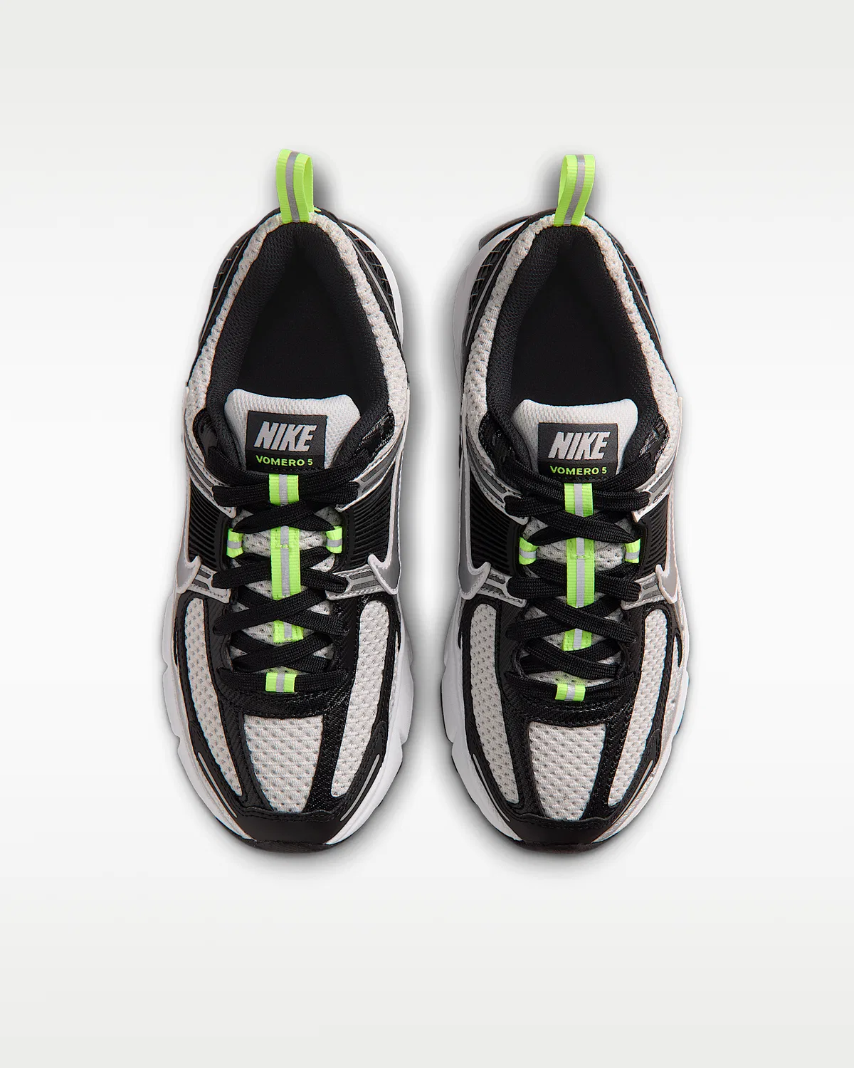 Кроссовки для старших детей Nike Vomero 5, Black/Photon Dust/Volt Ice/Metallic Silver — фото 4
