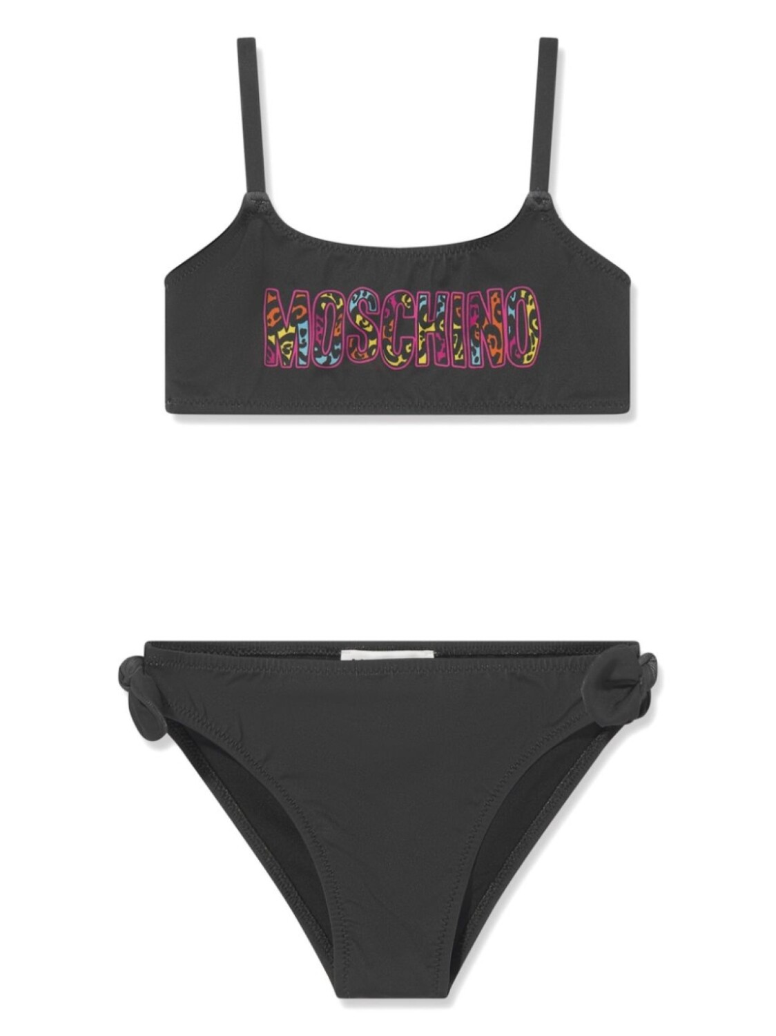 

Moschino Kids бикини с логотипом, черный
