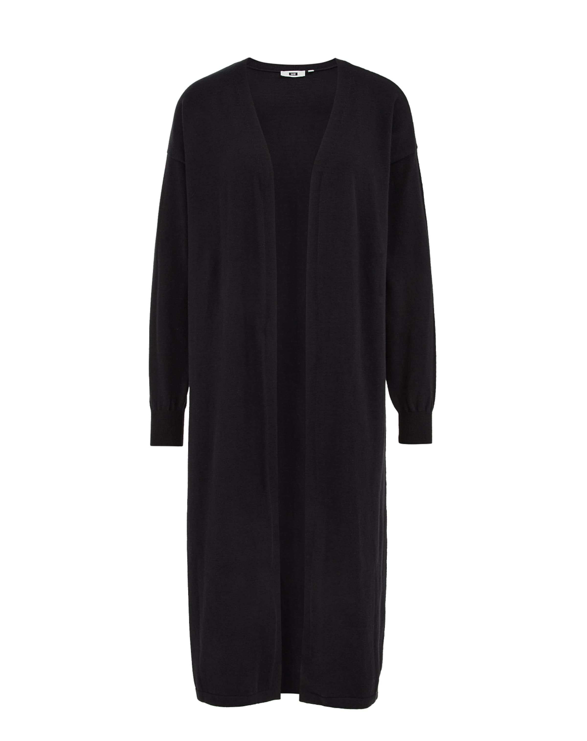 

WE Fashion Вязаный кардиган в черном цвете