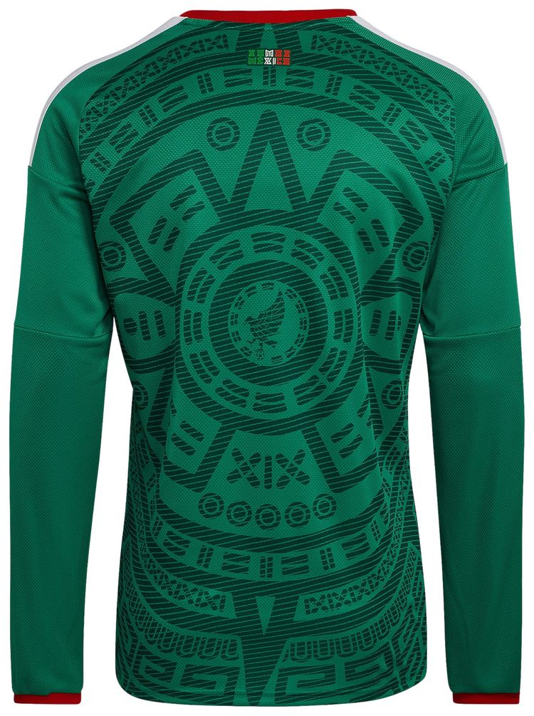 Домашняя футболка с длинным рукавом Adidas Mexico 26, зеленый — фото 2