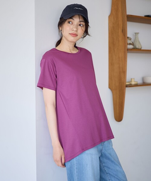 

Туника мерсеризованная гладкая с присборенной спинкой ANY, розовый