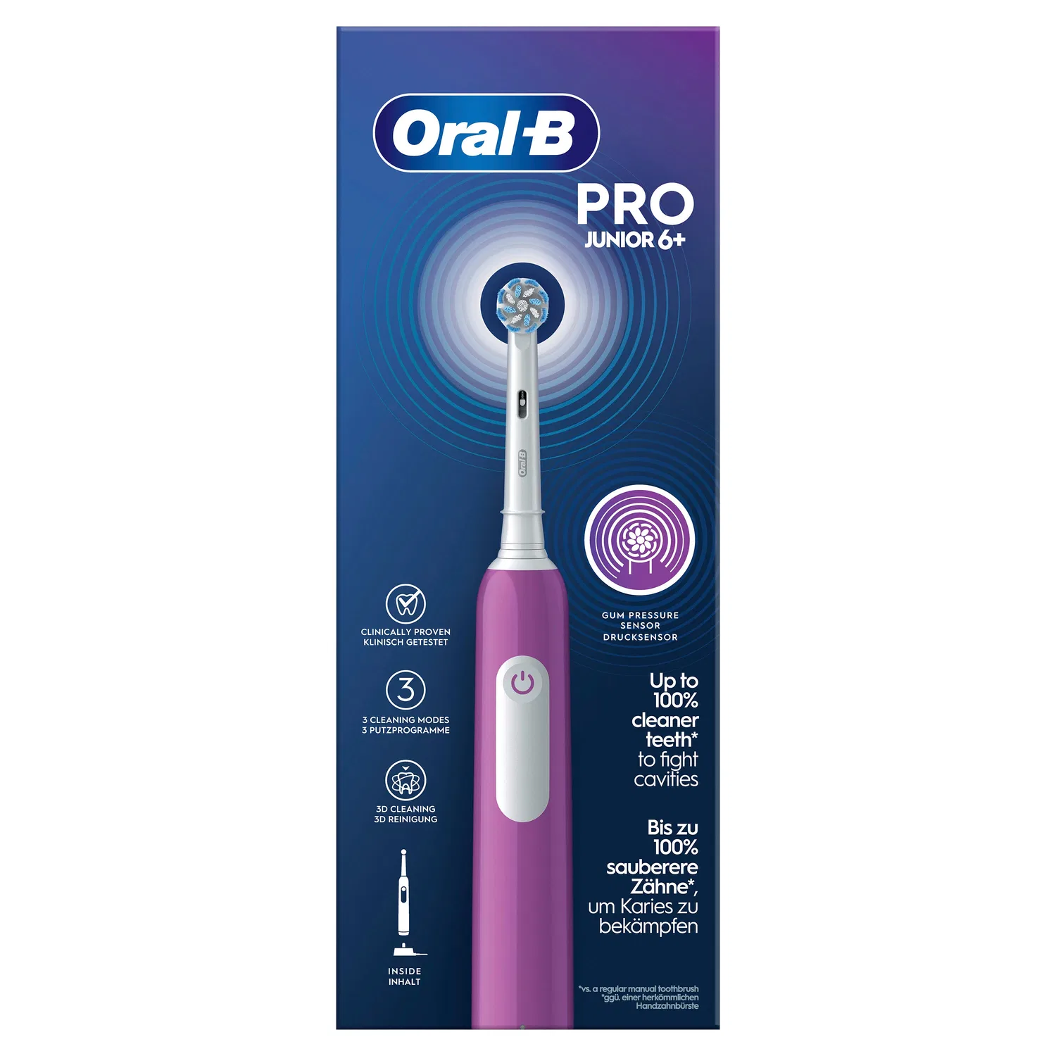 Электрическая зубная щетка Pro Junior Oral-B Lila — фото 3