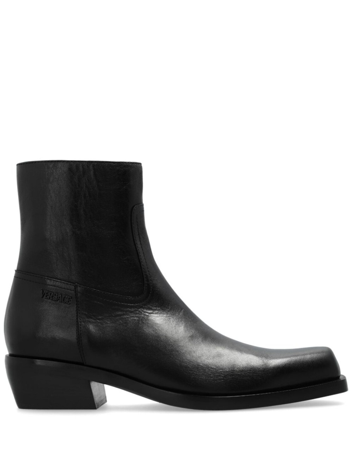 

Versace ботильоны из кожи Luciano, черный