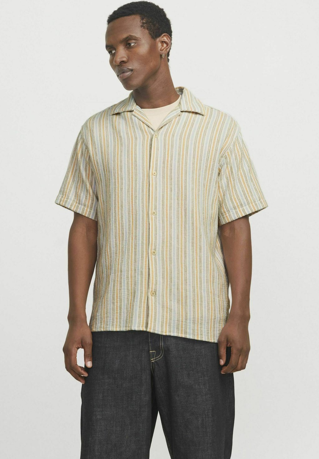 

Рубашка RCOBA STRIPE RESORT SS SN Jack & Jones, оранжевый