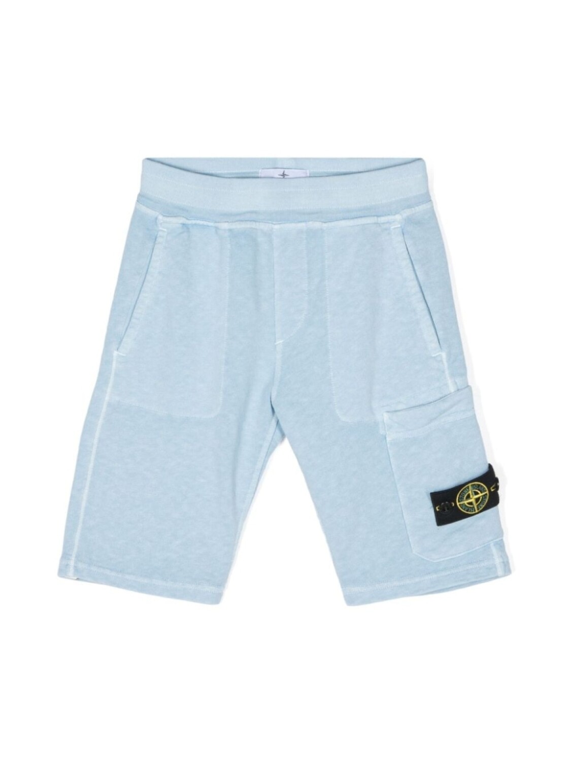 

Stone Island Junior шорты с нашивкой Compass, синий